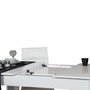 Hanah Home Mesa de Comedor Extensible Bois - Shiny White